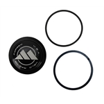Weld Racing C0323B Midget/Sprint Billet Aluminum Dust Caps, Black