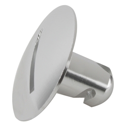 Aluminum Large Head Quarter Turn Fastener, .500 Inch Grip
