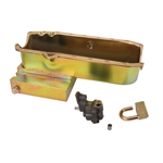 Small Block Chevy Claimer Oil Pan w/ Plug Combo, Stock Pump, RH Dipstick