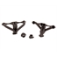 Small Block Chevy Hugger Tight-Fit Headers for Angle Plug Heads, Black Small Block Chevy Hugger Tight-Fit Headers for Angle Plug Heads, Black