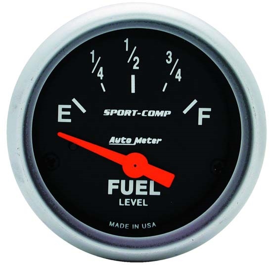Auto Meter 3317 Sport-Comp Air-Core Electric Fuel Level Gauge, 2-1/16 Auto Meter 3317 Sport-Comp Air-Core Electric Fuel Level Gauge, 2-1/16