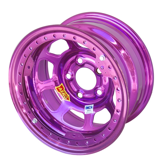 Aero 53-984510PUR 53 Series 15x8 Wheel, BL, 5 on 4-1/2, 1 Inch BS IMCA Aero 53-984510PUR 53 Series 15x8 Wheel, BL, 5 on 4-1/2, 1 Inch BS IMCA