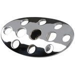 Lokar BAG-6153 Lakester Steel Automatic Brake Pedal Pad, Chromed