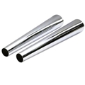 Chrome Exhaust Megaphones, 2 x 4 x 24 Inch