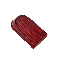 1949-1950 Chevy Tail Light Lens, Red Glass