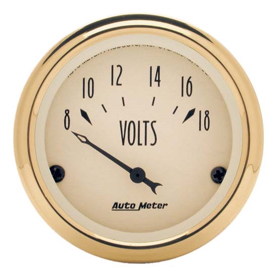 Auto Meter 1592 Golden Oldies Air-Core Voltmeter Gauge, 2-1/16 Inch Auto Meter 1592 Golden Oldies Air-Core Voltmeter Gauge, 2-1/16 Inch