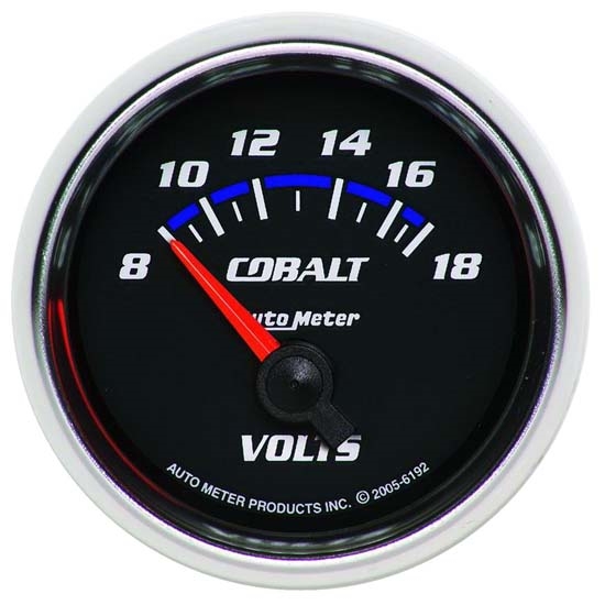 Auto Meter 6192 Cobalt Air-Core Voltmeter Gauge, 2-1/16 Inch Auto Meter 6192 Cobalt Air-Core Voltmeter Gauge, 2-1/16 Inch