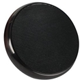 Round Brake Pedal Pad - Black Chrome