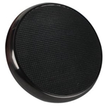 Round Brake Pedal Pad - Black Chrome