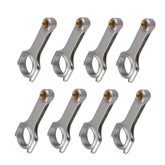 Small Block Chevy 4340 Steel H-Beam Rods, Bushed Pin Small Block Chevy 4340 Steel H-Beam Rods, Bushed Pin