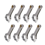 Small Block Chevy 4340 Steel H-Beam Rods, Bushed Pin