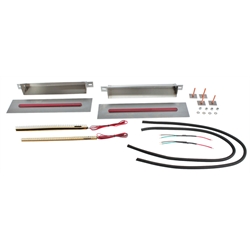 Hagan Flush Mount Tail Lights Red Slot 10 x .5