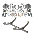 Gasser Straight Axle, Chevy Spindle and Brake Kits, 52-1/2 Hub-to-Hub