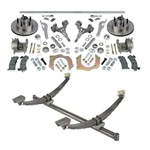 Gasser Straight Axle, Chevy Spindle and Brake Kits, 52-1/2 Hub-to-Hub