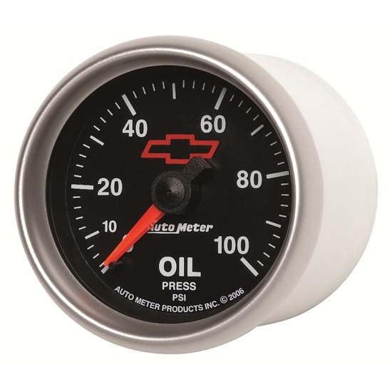 Auto Meter 3621-00406 GM Black Mechanical Oil Pressure Gauge Auto Meter 3621-00406 GM Black Mechanical Oil Pressure Gauge