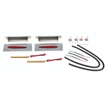 Hagan Street Rods fmTD6R-LEDH Flush Mount Tail Lights Teardrop 6 x .75