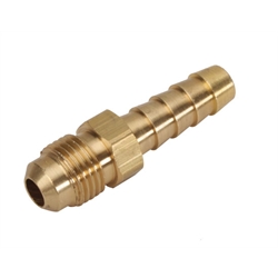 97-Style Carburetor Fuel Inlet Fitting, 1/2 Inch-20 to 5/16 Hose, Plain