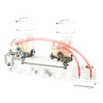 Two Demon 98s on an Offenhauser Super Intake Linkage Kit Only