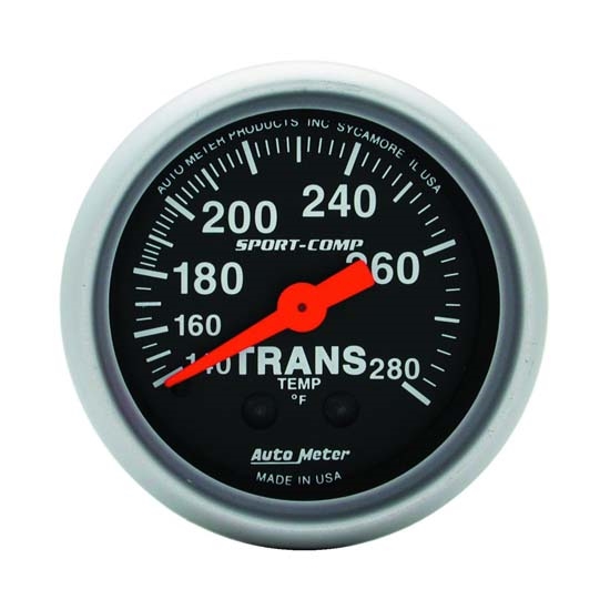 Auto Meter 3351 Sport-Comp Mechanical Transmission Temperature Gauge Auto Meter 3351 Sport-Comp Mechanical Transmission Temperature Gauge