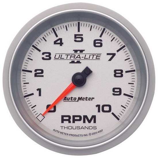 Auto Meter 4997 Ultra-Lite II Air-Core In-Dash Tach, 10k, 3-3/8 Inch Auto Meter 4997 Ultra-Lite II Air-Core In-Dash Tach, 10k, 3-3/8 Inch