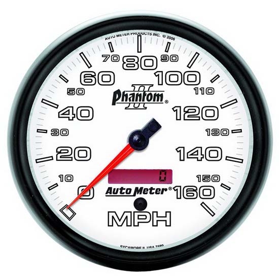 Auto Meter 7589 Phantom II Air-Core Speedometer, 160 MPH, 5 Inch Auto Meter 7589 Phantom II Air-Core Speedometer, 160 MPH, 5 Inch