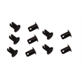 Black Quarter Turn Panel Fastener, Extra Large 1-1/8 Inch Diameter Head