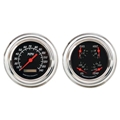 Omega Kustom 232025 1947-1953 Chevy Pickup Black 5 In. Quad Gauge Set