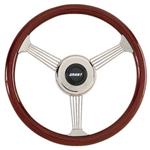 Grant 1057 Classic Banjo Steering Wheel, Mahogany Rim, 14-3/4 Inch
