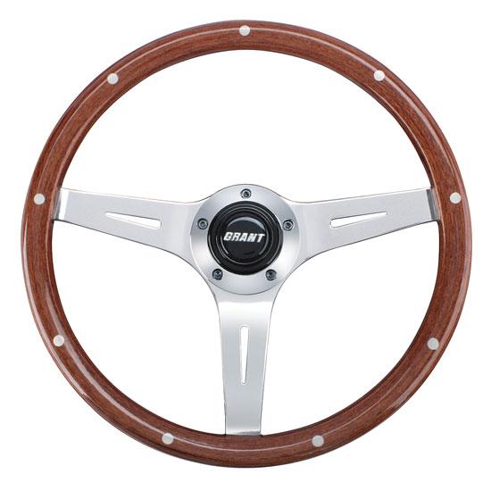 Grant 1175 Collectors Edition 14 In 3-Spoke Rivet Wood Steering Wheel Grant 1175 Collectors Edition 14 In 3-Spoke Rivet Wood Steering Wheel