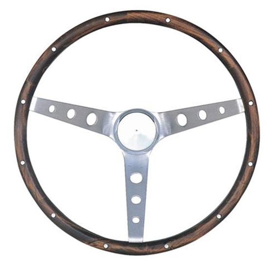 Grant 963 Classic 13.5 Inch Wood Steering Wheel w/ Mustang Horn Button Grant 963 Classic 13.5 Inch Wood Steering Wheel w/ Mustang Horn Button