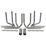 Speedway GM LS Header Kit, 1-3/4 Round Port, 3 Inch Collector