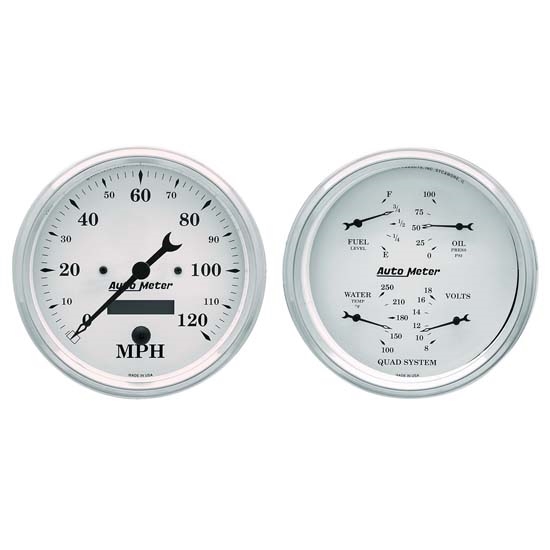 Auto Meter 1603 Old-Tyme White Air-Core 2 Piece Gauge Kit, 5 Inch Auto Meter 1603 Old-Tyme White Air-Core 2 Piece Gauge Kit, 5 Inch