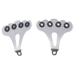 Four Hole Chrome Spark Plug Wire Holders, 3-3/4 Inch Tall