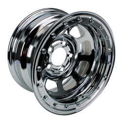 Bassett Wissota Certified Wheel, Beadlock, 15x8, 5 on 5 Inch, Chrome