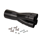 Dynatech 780-03519 Plain Steel Merge Collector, 2-3/8 x 4-1/2 Inch