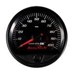 Longacre Stepper Motor Racing Gauge, Fuel Pressure 0-100 PSI