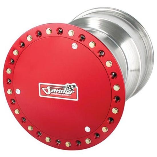 Sander Splined Right Rear Wheel, 15x16, 6 Inch Offset, Beadlock and Cover Sander Splined Right Rear Wheel, 15x16, 6 Inch Offset, Beadlock and Cover