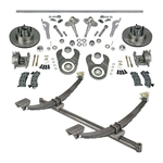 Gasser Straight Axle, Ford Spindle and Brake Kits, 58-1/4 Hub-to-Hub