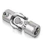 Sweet Mfg Chrome Steering U-Joint, 1 Inch DD, Ididit/Flaming River Column