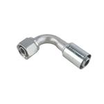 90 Degree Crimp-On O-Ring Heater Hose Fitting, -10 AN
