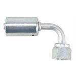 Crimp-On A/C O-Ring Fitting, 90 Degree, -6 AN