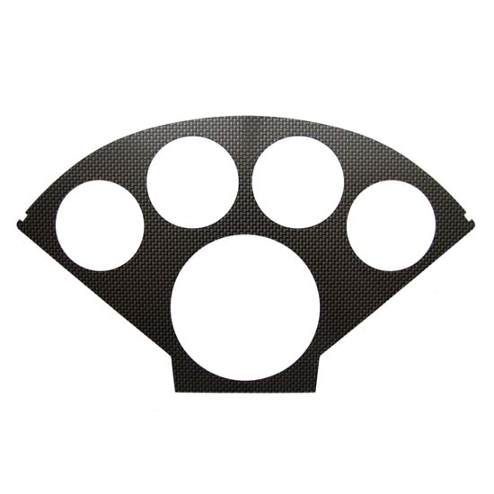 Auto Meter 2123 Carbon Fiber-Look Gauge Faceplate, 1955-56 Chevy Dash Auto Meter 2123 Carbon Fiber-Look Gauge Faceplate, 1955-56 Chevy Dash