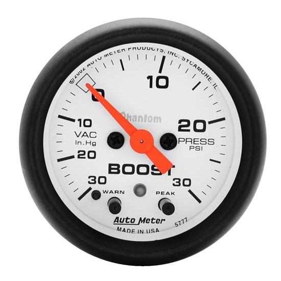 Auto Meter 5777 Phantom Digital Stepper Motor Boost/Vacuum Gauge Auto Meter 5777 Phantom Digital Stepper Motor Boost/Vacuum Gauge