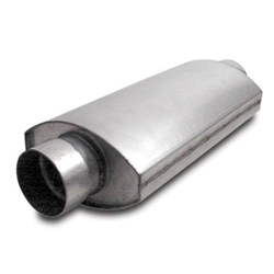 Dynatech® 776-14352 Oval Split Flow Mufflers, 3-1/2 Inch