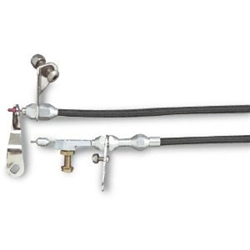 Lokar KD-20C6U Ford C6 Universal Kickdown Cable Kit, Black Housing