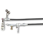 Lokar KD-20C6U Ford C6 Universal Kickdown Cable Kit, Black Housing