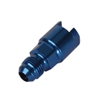 LS1/LT1 EFI Fuel Line Fitting, -6 AN Male to 3/8 Inch Female, Blue