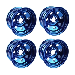 Cool Man Chromodized Steel Wheels, Set/4