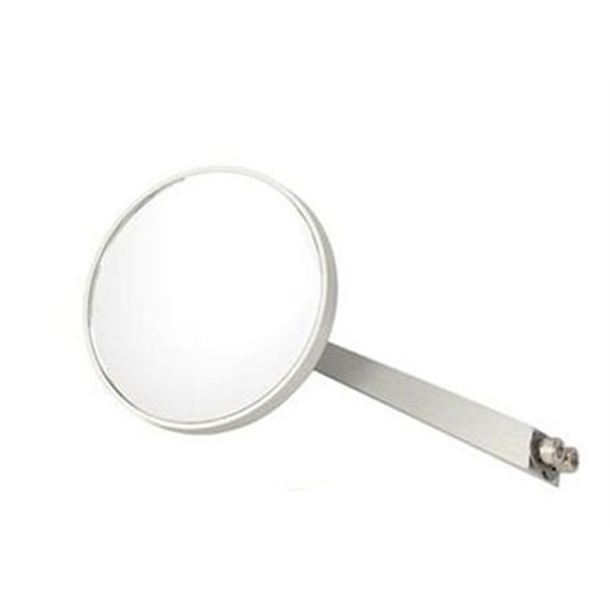 Passenger Side Billet Round Mirror, 4-1/4 Inch Arm Passenger Side Billet Round Mirror, 4-1/4 Inch Arm