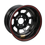 Bassett 58D52WRB Wissota RF Wheel Big Bell Out, 5 on 5 Inch, Black
